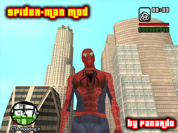  - Download Area » GTA San Andreas » Skins » Spider Man Skin