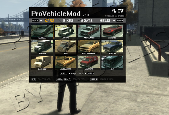  Download Area » GTA IV » Scripts Mods » Pro